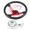 14inch 350mm PU Leather Car Racing Steering Wheel With Adapter Plate 70mm PCD For Logitech G29 G920 G923 For Racing Game