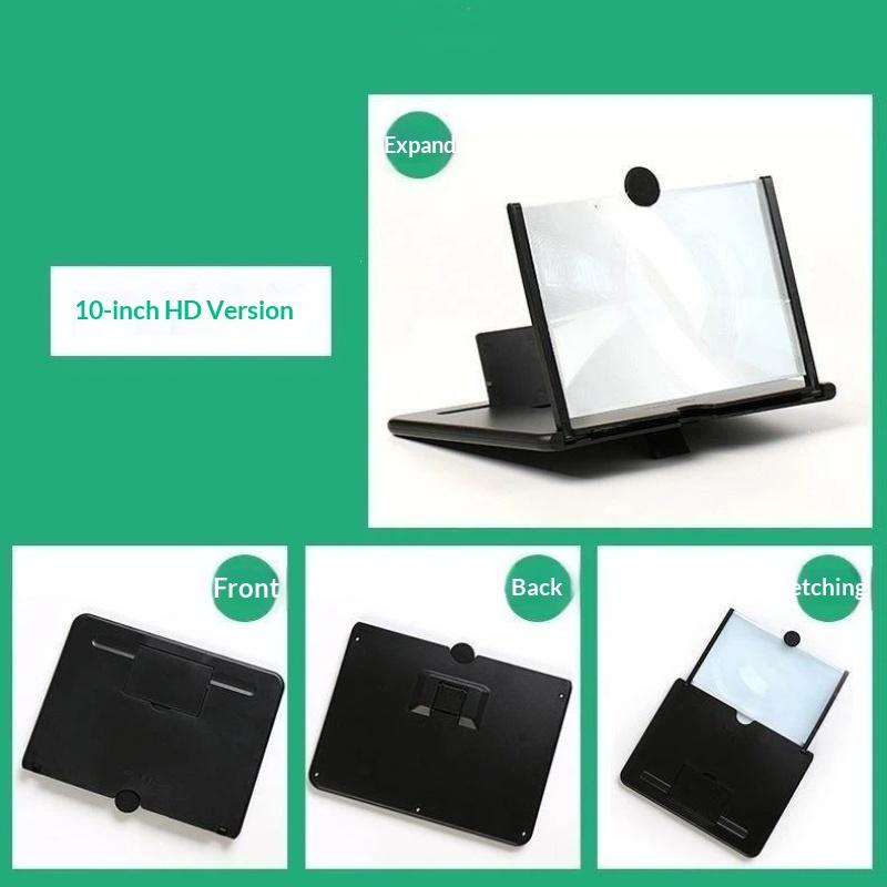 Mobile Phone Screen Magnifier HD Display Eye Protection Easy to Install for Home Office Video Conference