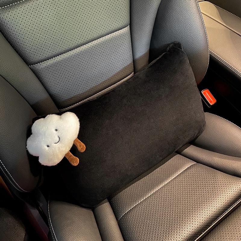 Cute Cartoon Cloud Styling Car Interior Accessories Soft Plush Car Neck Pillow Bone-Shaped Vehicle Headrest Waist Seat Cushion