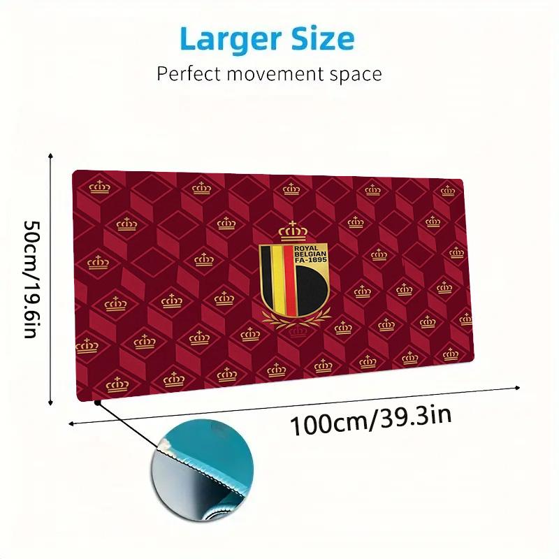Belgium Color Mouse Pad Large Gaming Table Cushion Non-slip Laptop Tablet Big Mousepad XXL Mat Mini PC Playmat With Lock edge