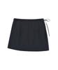 WACKY WILLY Women'S Skirt Layered Pants Charcoal