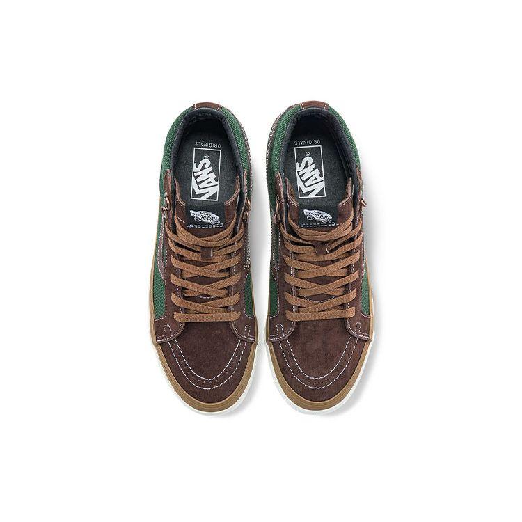 Vans OG Sk8-Hi LX Table Scraps Brown Unisex Sneakers Green VN0A5FBFBGS