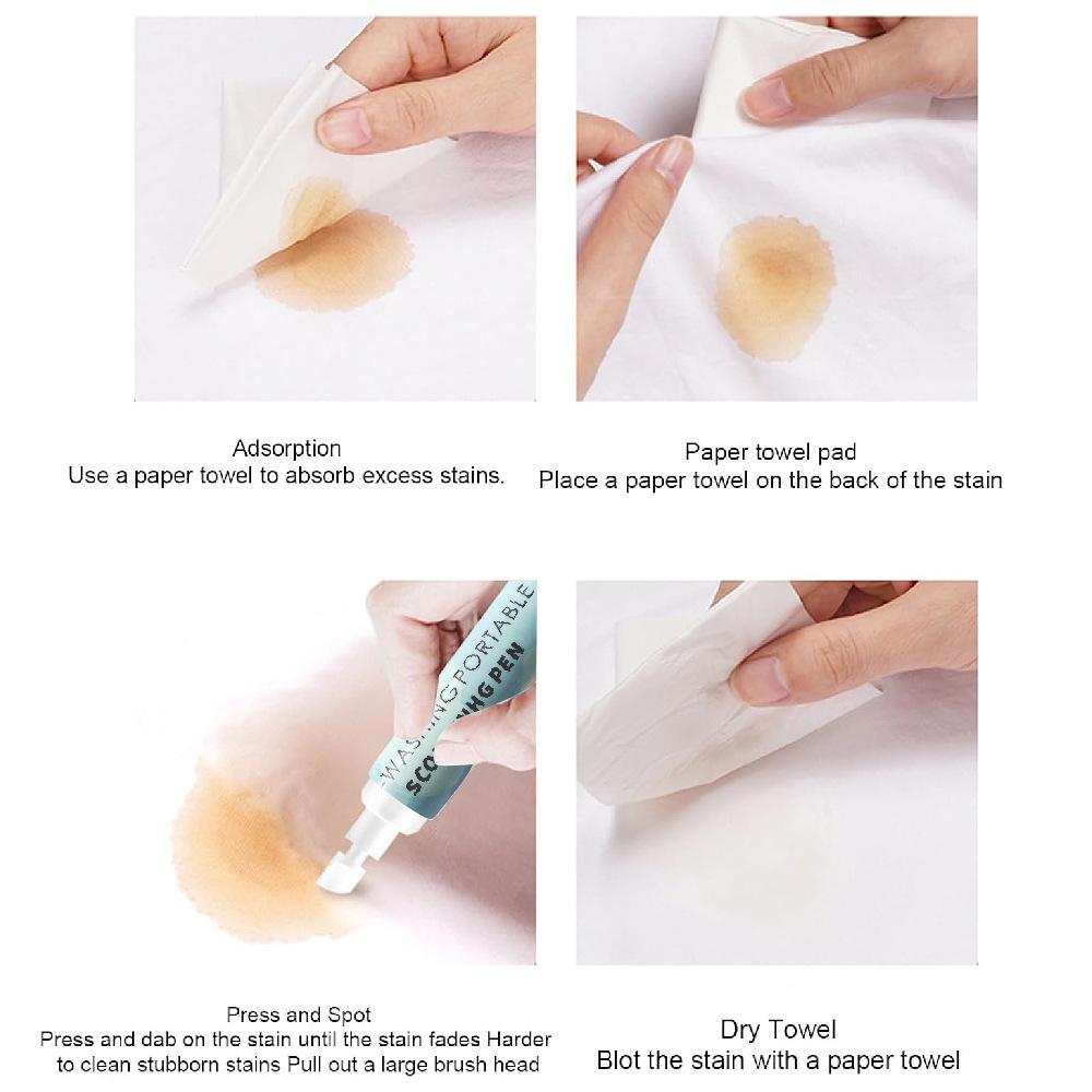 Clothes Stain Remover Pen Clothes Bleach Pen Laundry Stain Remover Spot Portable Pen For Coffee Food Oil Tea Stains