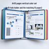 A4 Wall-Mounted 10-Page Swivel Display Folder/Document Holder