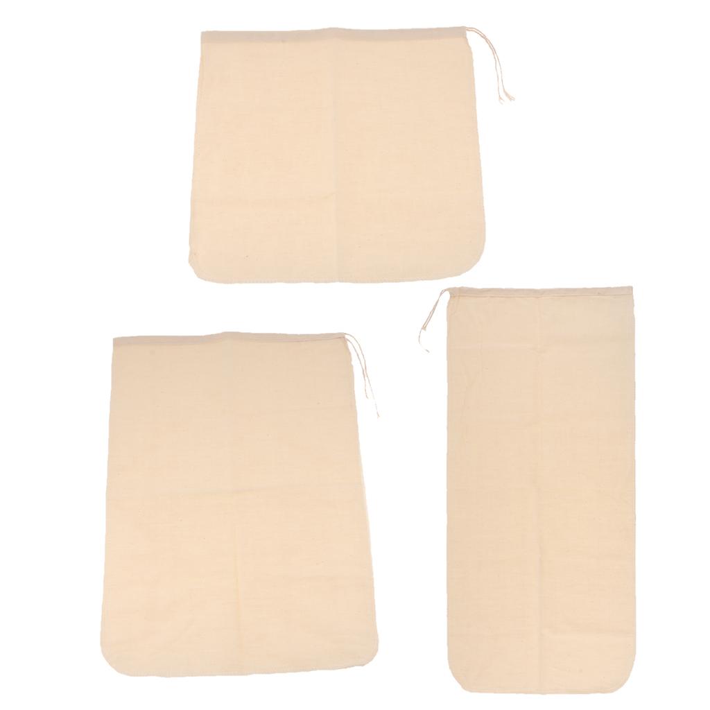 4Pcs 30x30cm Juice Reusable Mesh Strainer Filter Bag Multiple Usage