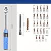 32 Pcs 1/4 Torque Wrench Set, 72-Tooth High Precision Torque Wrench,Precision Torque Toolbox, Durable Multifunctional Tool Kit