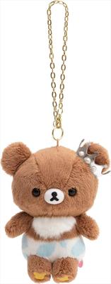 San-X Rilakkuma "I Want To Grow Big" Chairoikoguma Hanging Plush Toy, Chairoikoguma MY62801