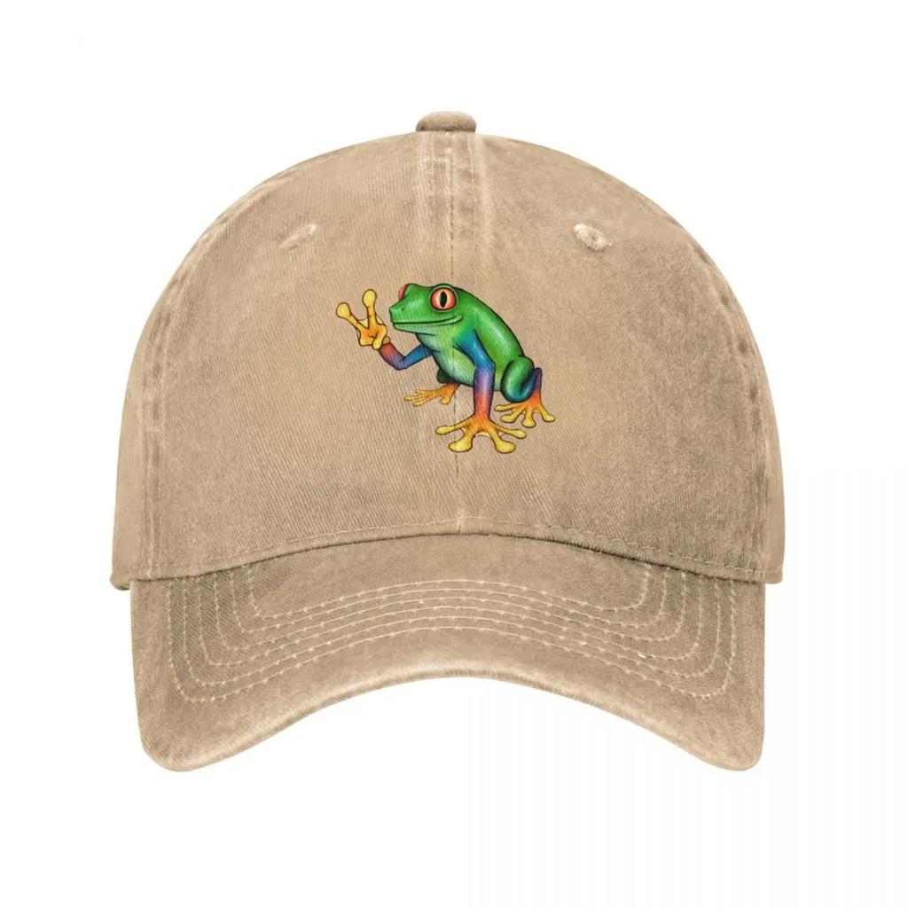 Peace Frog Baseball Cap Visor Anime Hat Luxury Brand Big Size Hat Womens Beach Unisexs