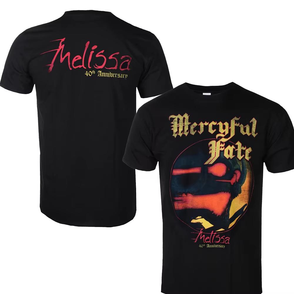 2025 Sommer Mercyful Fate Grafik T-Shirt Unisex Männer Frauen Sommer Kurzarm Mode Tops Lässig Vintage Marke Retro T-Shirts