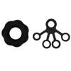 Hand Strength Trainer Ring Expander Finger Pull Ring Finger Training Resistance BeltBlack