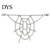Metal Trouser Chain Gothic Spider Web Chain, Punk Jeans Pants Waist Jewelry Decorative Body Clothing Accessory for Men Women