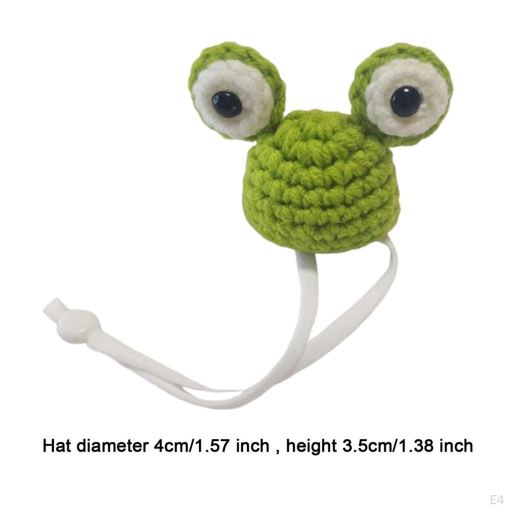 Adjustable Hat for Small Animals, Knitted Headgear Hamsters And Rodents