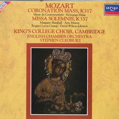 LP Record WOLFGANG AMADEUS MOZART, ENGLISH CH - Coronation Mass, K.317 / Missa Sole 4119041 Argo 1984 Netherland Classical Used