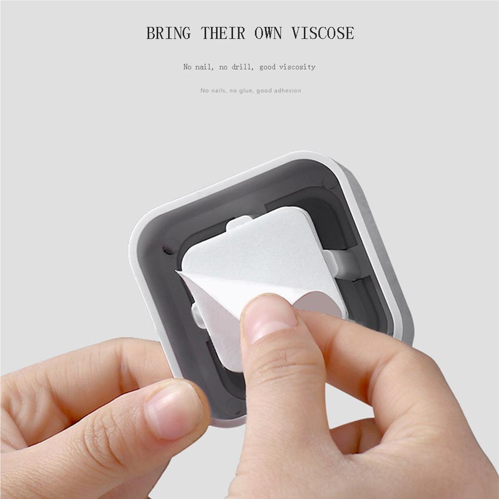 Convenient Self-adhesive Towel Holder Traceless Adhesive Tape Wear-resistant Storage Hooks Washing Wall-mounted Sucker Hook