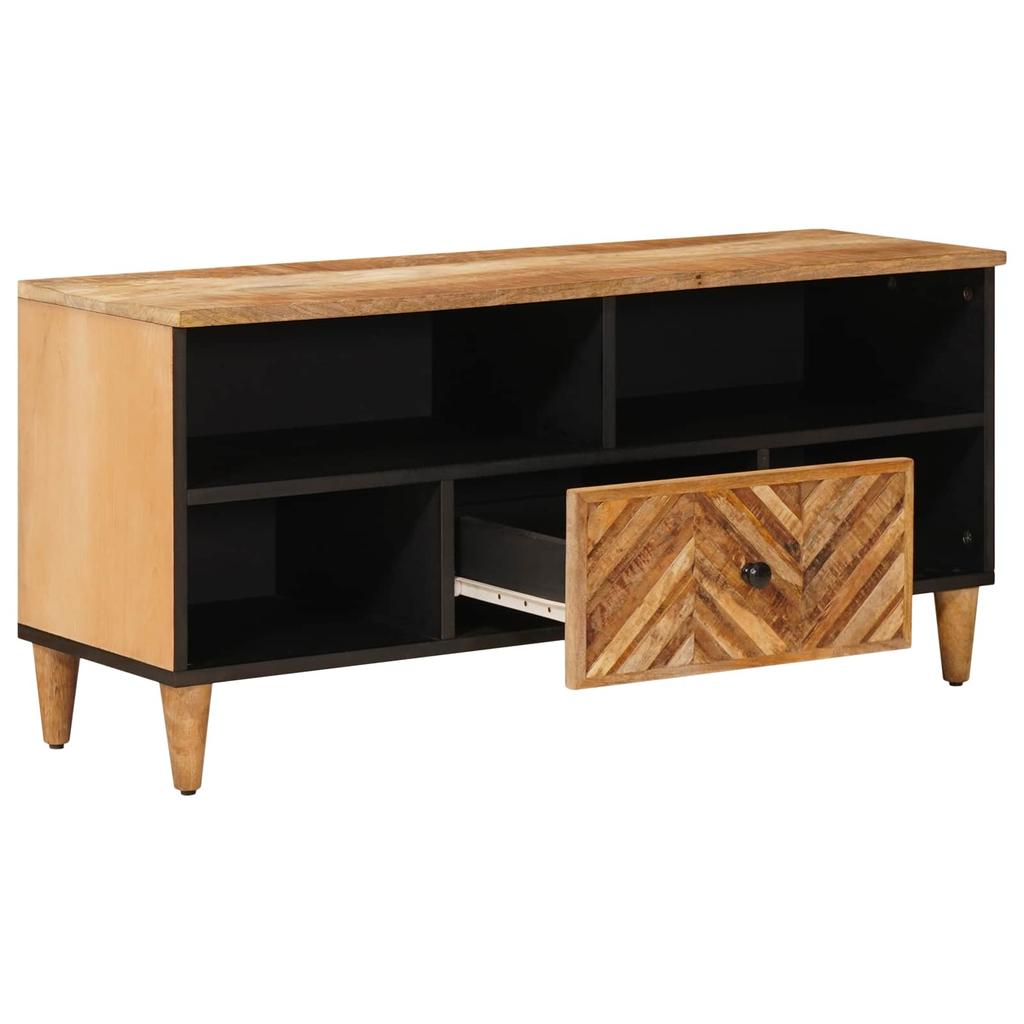 Storage Cabinet in Brown 100 x 33.5 x 46 cm Solid Mango Wood