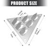 Acoustic Panel Fixing Clip for Easy Push in Installation Unique Triangles and Six Extended Tip for Secure Wall Mounting