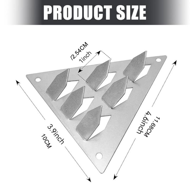 Acoustic Panel Fixing Clip for Easy Push in Installation Unique Triangles and Six Extended Tip for Secure Wall Mounting