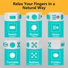 6 Sided Finger Spinning Ring Cube Toy Relieve Stress Roller Sensory Toy For Adults&Kids Add Adhd And Improve Focus