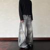 Amerikanische High Street D-Druck alte Dekonstruktion Säbel Jeans Herren Frühling und Herbst Nischen Design Locker Weite Hosen
