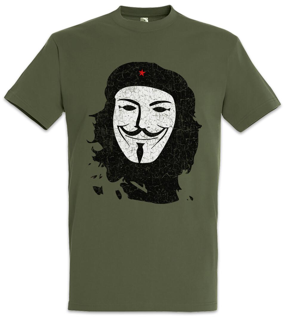 Che Anonymous II T-Shirt Guy Government Guevara Socialism Communism Fawkes S