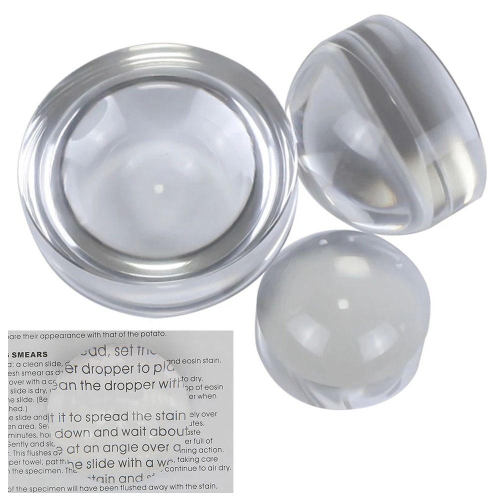 

Round Table Reading Magnifying Glass Acrylic Paper Weight Desktop Magnifier Magnifying Lens 50mm