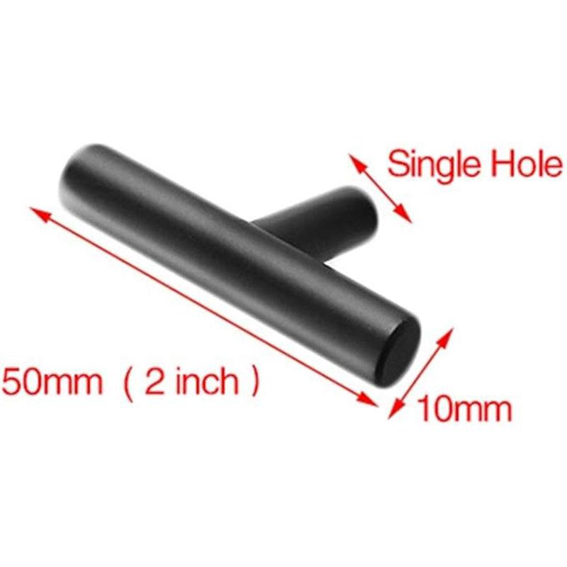 6pack 6'' Cabinet Pulls Matte Black Stainless Steel Kitchen Cabinet Handles Drawer Pulls 6”Length, 4” Hole Center
