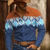 Men's Geometric Aztec Ethnic Shirt Fashion 3D Printed Shirt Button Up Shirt Casual Long Sleeve Shirt Street Blouse for Mens