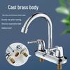 GongYue Brass Double-Handle Basin Faucet