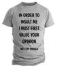Humorous Graphic Rude Sarcastic Graphic Novelty Offensive Funny T Shirt Mens Womens Tees Top Opinion