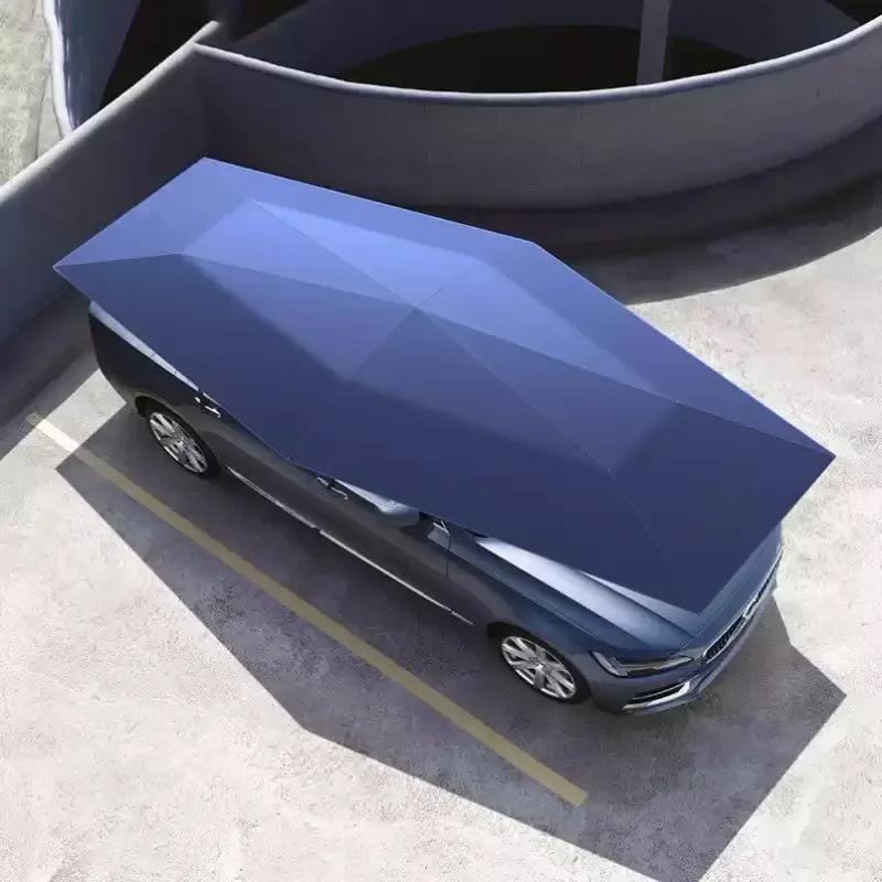 Car sunshade, roof sunshade, outdoor parking shed, folding rainproof and rain proof small car SUV umbrella style car tent