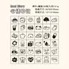 Journal GO 36pcs/set Cute Cartoon Wooden Rubber Stamp Set Lovely Rubber Seal for Collage Junk Journal Scrapbooking Planner