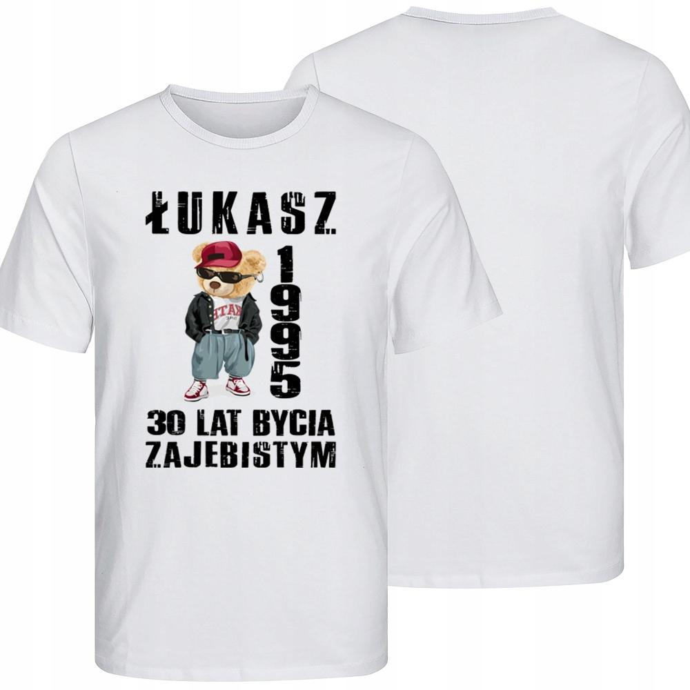 Koszulka męska prezent na 30 urodziny 50 60 70 własne imię urodzinowa 3XL