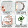 Organizer Lid Insert Flower Glass Bottle Covers Silver Lid with Straw Hole Square Grides Lid Suitable for Arrangements
