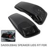 For Harley Street Road Glide Road King Ultra CVO Street Road Glide 2014-up Motorcycle Gloss Black Saddlebag Speaker Lid Cover