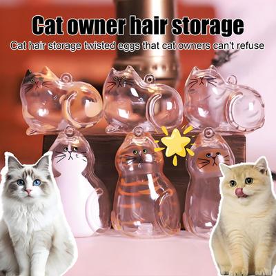 5 Stück Katzenhaar Aufbewahrungsflasche Katzenhaar Andenken Schlüsselanhänger Transparent Haustier Gedenken