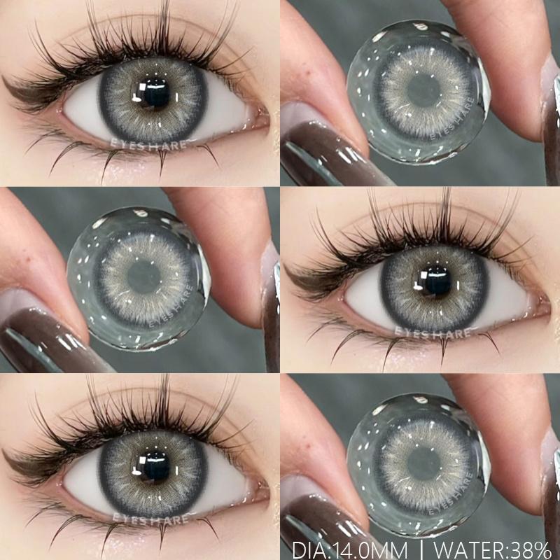 1pair/2pcs Colored Pupils for Eyes Cosmetic Green Eye Lenses Color Gray Lenses for Eyes Blue Contacts Brown Lenses