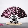 Ancient Chinese Style Golden Portable Folding Fan Bamboo Ribs Japanese Decor Stage Fan Girl Hanfu Dance Performance Hand Fan