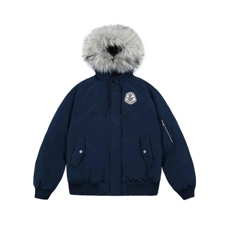 New Retro Parker Down Cotton Clothes Women's Winter Thickened Warm Cotton-padded Clothes Short Tooling Jacket Trendy