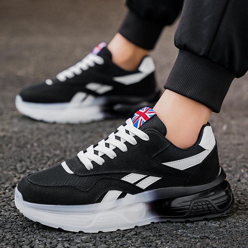 

Fashion Men s Sneakers New Fashion Platform Casual Sneakers Men Lightweight Rebound Running Shoes Comfortable Sports Sneakers Male 39 чёрный