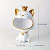 Lucky Cat Statue Sculpture Table Decoration Miniature Figurine Sundries Storage Box Modern Living Room Desk Home Decor Ornaments