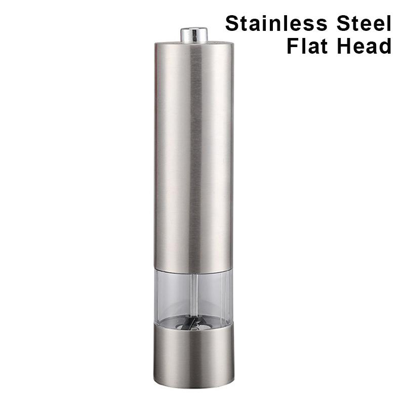 1/2Pcs Electric Salt Pepper Grinder Set One Handed Operation Stainless Steel Spice Mill With Light Automatic Pepper Grinde