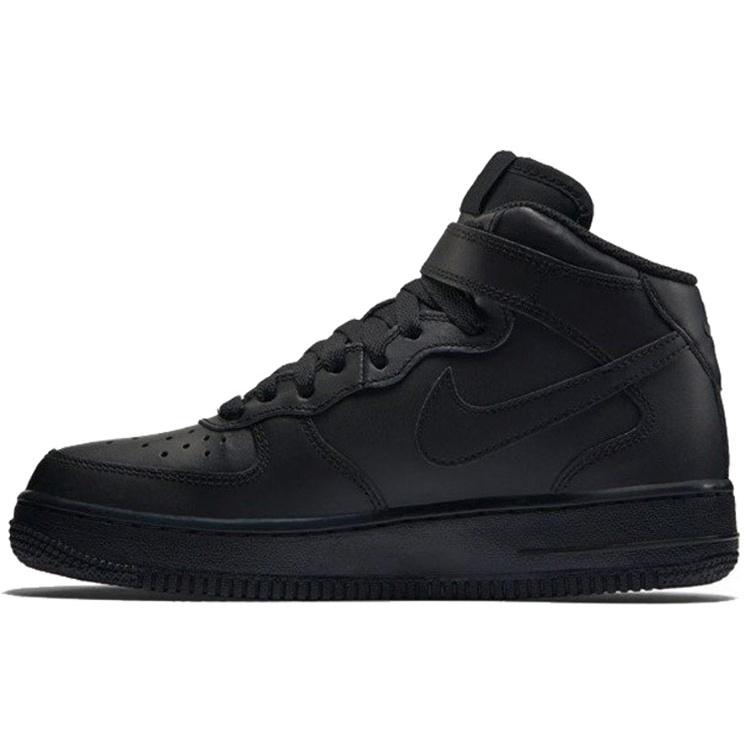 (GS) Nike Air Force 1 Mid Black Kids 314195-004 EU 40