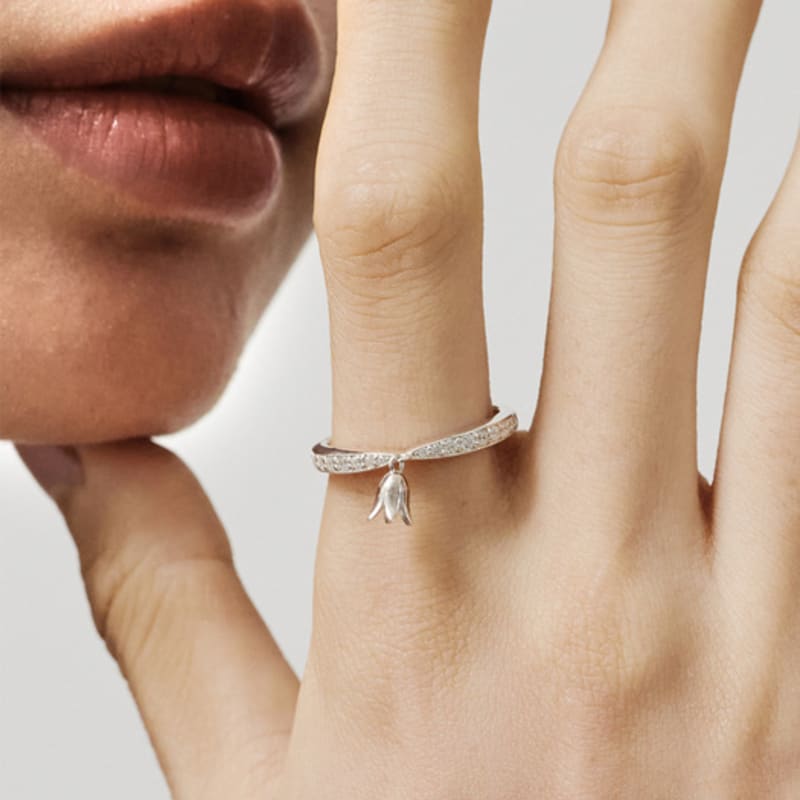 Eveningbell [silver925] Milky Bell Ring