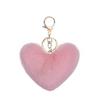 AVANCE Fur Charm Keychain, Cute, Popular FallWinter Accessory for Women, Pink, Beige, White (Pink)