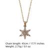 Simple Colorful Snowflakes Pendant Necklaces for Women Fashion Zirconia Necklace Wedding Party Jewelry Accessories Christmas Gift