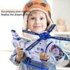 Electric Aircraft Mini Car Toy for w/ LED Music Model Helicopter Kids Interactive Learning Toy Baby New Year’s Party Fav  Blue