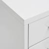Grey Filing Cabinet with Casters 28 x 41 x 109 cm Metal