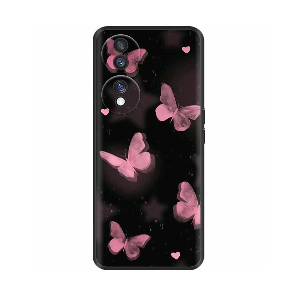 For Honor 70 5G Case Silicone Back Phone Cover For Honor 70 Pro Phone Cases Cute Flower Coque Funda for Huawei Honor 70 Pro Plus