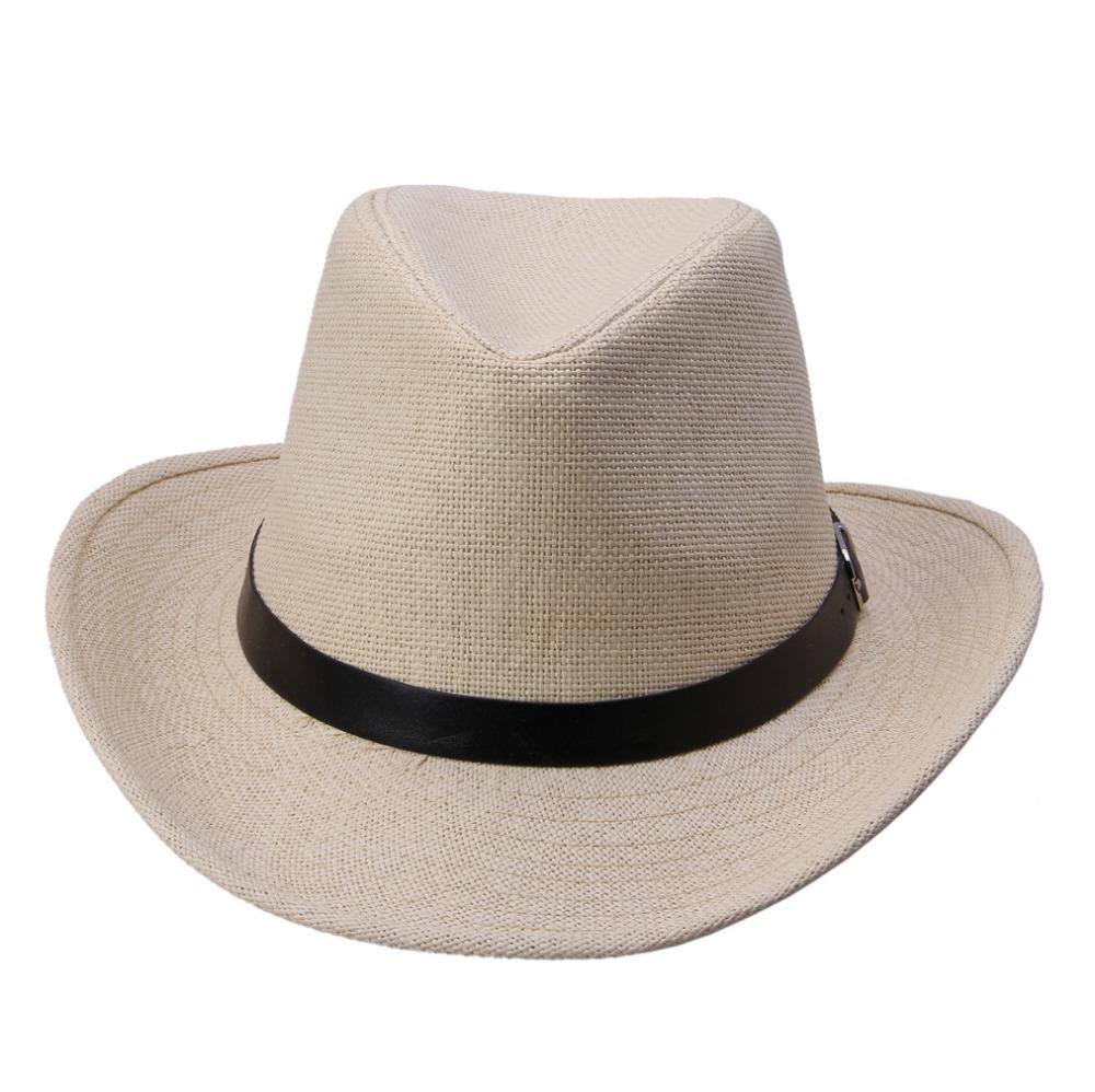 LNPBD Kimisohand New Hot Fashion 6 Colors Summer Men Straw Hat Cowboy Hat Men's Fashion Hot Sale