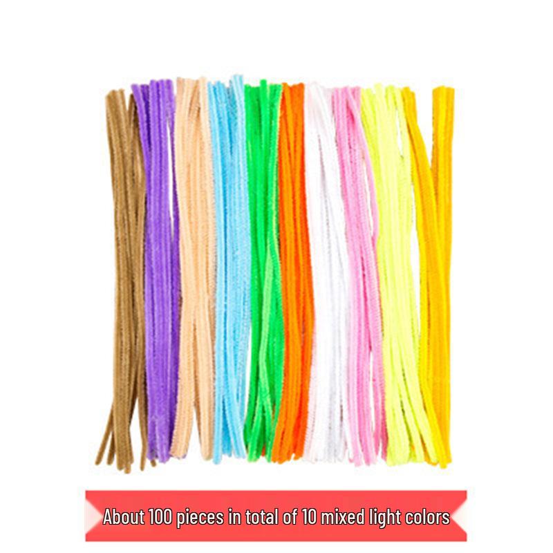 

Набор для создания букета из цветных синельных палочек: Материал для рукоделия ручной работы для студентов